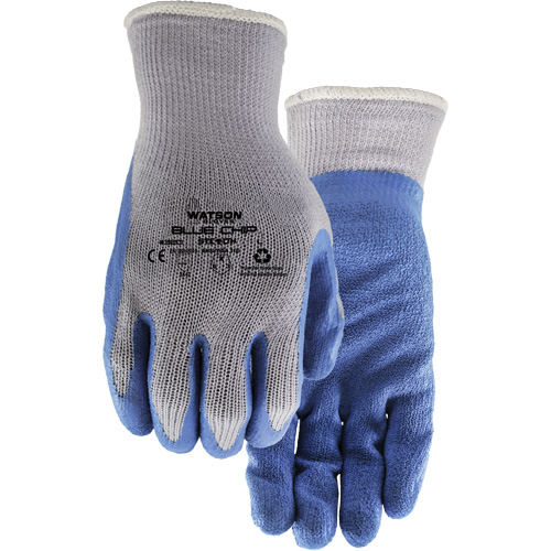 Gants enduits Stealth Blue Chip, Grand, R&ecirc;vetement Latex de caoutchouc, Calibre 10, Enveloppe en Polyester Meunier Outillage Industriel