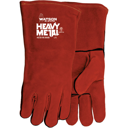 Fire Brand Welding Gloves, Split Cowhide, Size One Size Meunier Outillage Industriel