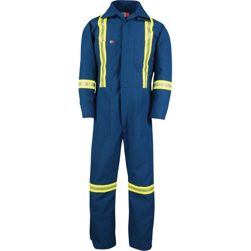 Dupont Nomex&reg; IIIA Deluxe Coveralls, Size 3X-Large (Tall), Royal Blue, 6 cal/cm² Meunier Outillage Industriel