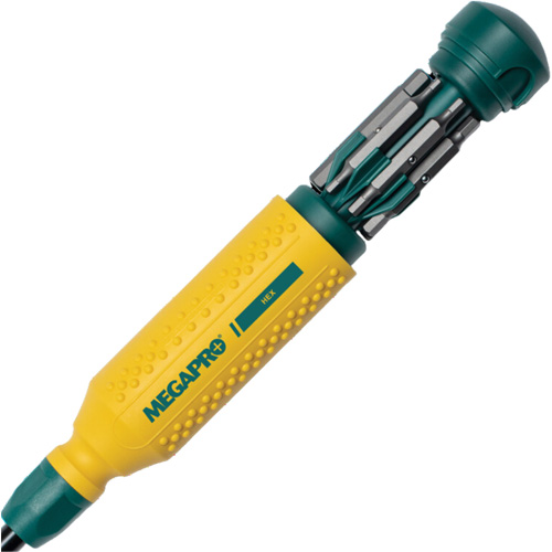Original Hex 15-in-1 Multi-Bit Screwdriver, 8-37/50" L, Textured Handle Meunier Outillage Industriel