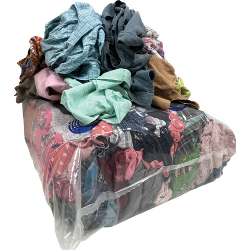 Chiffons d'essuyage sp&eacute;ciaux, M&eacute;lange de couleurs, 20 lb Meunier Outillage Industriel