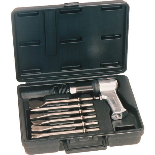 Super Duty Air Hammer Kit, 3 CFM, 1/4" NPT, 3000 BPM, 3/4" x 2-9/32" (19.05mm x 57.94mm) Meunier Outillage Industriel