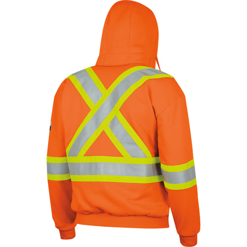 338SF Flame-Resistant Zip Style Hoodie, Men's, X-Large, High Visibility Orange, 22 cal/cm² Meunier Outillage Industriel