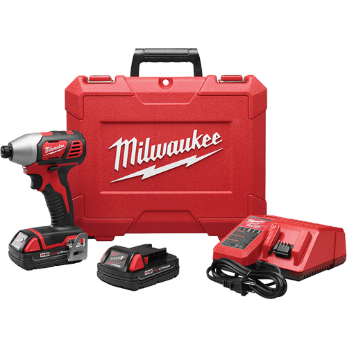 Trousse de tournevis &agrave; percussion hexagonal M18, 1/4", 1500 lb-po Couple max., 18 V, Lithium-ion Meunier Outillage Industriel
