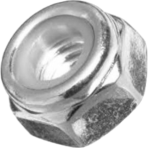 NE Standard Series Locknut Nylon Insert, 7/16"/7/16"-14 Dia., Zinc Plated, Coarse Meunier Outillage Industriel