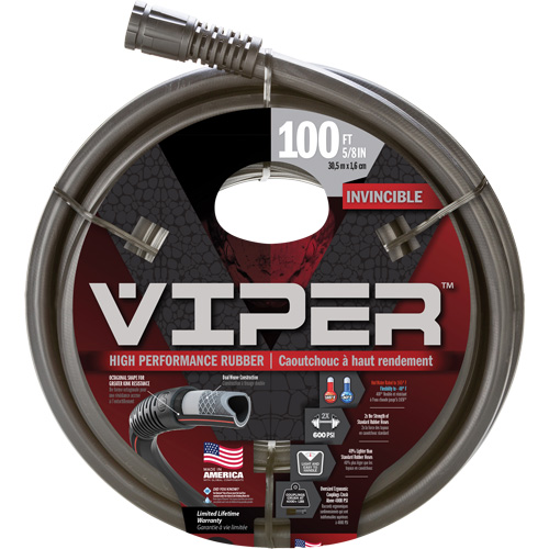 Viper&reg; High Performance Hose, Rubber, 5/8" dia. x 100' Meunier Outillage Industriel