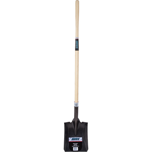 Pelle carr&eacute;e robuste, Bois dur, Lame Acier au carbone, Manche en Droit, Longueur 48" Meunier Outillage Industriel