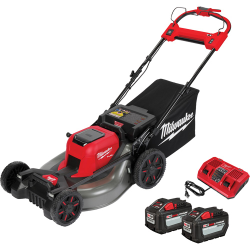 Ensemble de tondeuse sans fil autopropuls&eacute;e &agrave; double pile M18 Fuel, Pouss&eacute;e automatique, &agrave; pile, Largeur de coupe 21" Meunier Outillage Industriel