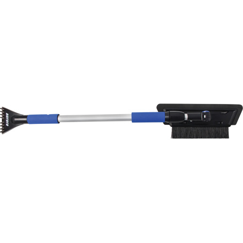 Snow Brush, Telescopic, EVA Foam Blade, 48" Long, Black/Blue Meunier Outillage Industriel