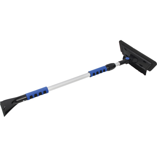 Snow Brush, Telescopic, EVA Foam Blade, 48" Long, Black/Blue Meunier Outillage Industriel