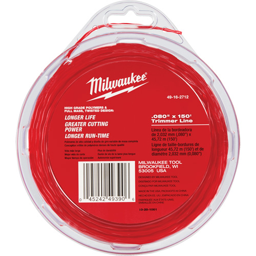 0.08" x 150' Trimmer Line Meunier Outillage Industriel