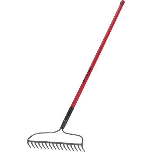 Bow Rake, Fibreglass Handle, 66" L, 16-4/5" Blade, 16 Tines Meunier Outillage Industriel