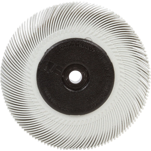 Scotch-Brite Radial Bristle Brush, Ceramic, 120 Grit, 6" Dia. Meunier Outillage Industriel