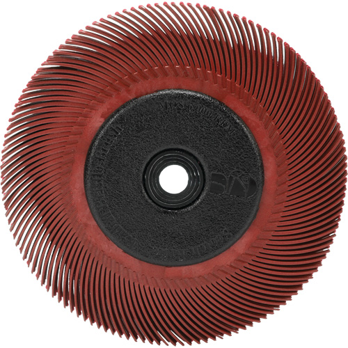 RADIAL BRISTLE BRUSH T-C6" With  ADAPTOR 220, Ceramic, 220 Grit, 6" Dia. Meunier Outillage Industriel