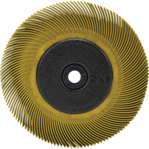 Scotch-Brite Radial Bristle Brush, Ceramic, 80 Grit, 6" Dia. Meunier Outillage Industriel