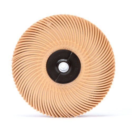 Scotch-Brite Radial Bristle Disc, Aluminum Oxide, 6 Micron Grit, 3" Dia. Meunier Outillage Industriel