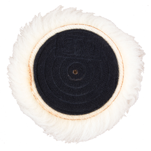 Tampon lustreur en tricot Finesse-it 3" x 15/16", 3" dia., M&eacute;lange de laine Meunier Outillage Industriel