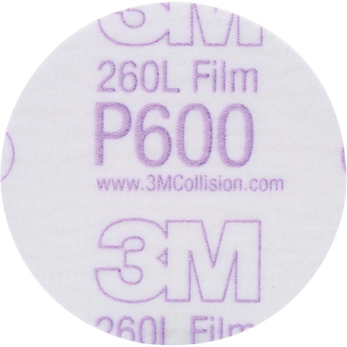 Gold Hookit Disc, 3" Dia., P600 Grit, Aluminum Oxide, C-Weight Meunier Outillage Industriel