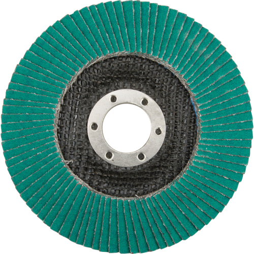 Flap Wheels - 577F Flap Discs, 4-1/2" x 7/8", Type 29, 80 Grit, Zirconium Meunier Outillage Industriel