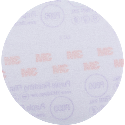 DISQUE FINITION MAUVE 6" HOOKIT GRN P800 50/BTE, 6" Dia., P800 Grit Meunier Outillage Industriel