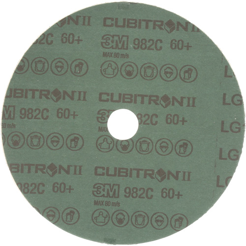 Cubitron II Fibre Discs - 982C, Ceramic Grain, 60+, 7" Dia x 7/8" Arbor Meunier Outillage Industriel