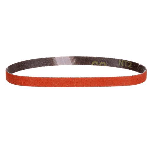 Cloth Belt, 1/2" W x 18" L, Ceramic, 60 Grit Meunier Outillage Industriel