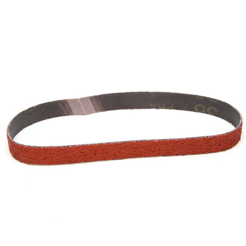 Cloth Belt, 1/2" W x 18" L, Ceramic, 40 Grit Meunier Outillage Industriel