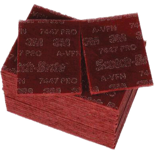 Scotch-Brite 7447 Hand Pads, Aluminum Oxide, 9" x 6", Very Fine Grit Meunier Outillage Industriel