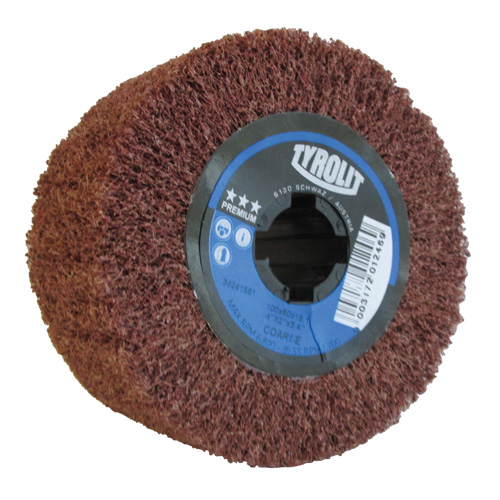 Pro-Line Surface Conditioning Drum, 4" Dia. x 2" W, 3/4" Arbor, Coarse Grit, Aluminum Oxide Meunier Outillage Industriel