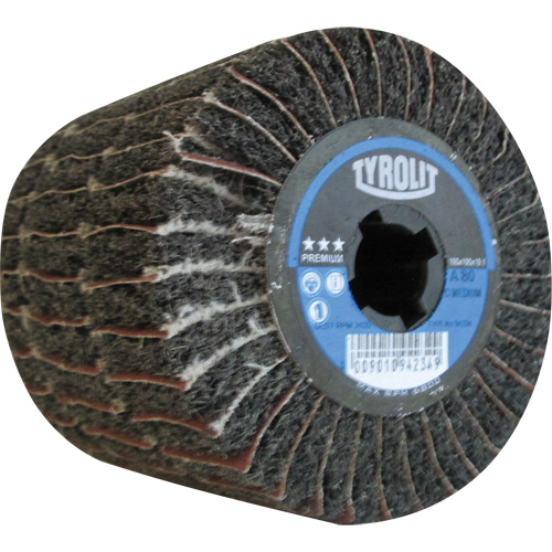 Pro-Line Surface Conditioning Drum, 4" Dia. x 4" W, 3/4" Arbor, 80 Grit, Aluminum Oxide Meunier Outillage Industriel