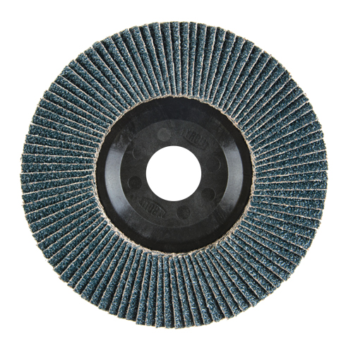 Flap Disc, 5" x 7/8", Type 27, 40 Grit, Zirconium Meunier Outillage Industriel