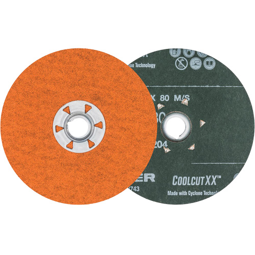 Disque de sablage Coolcut XX, 4-1/2" dia., Grain 80, C&eacute;ramique Meunier Outillage Industriel