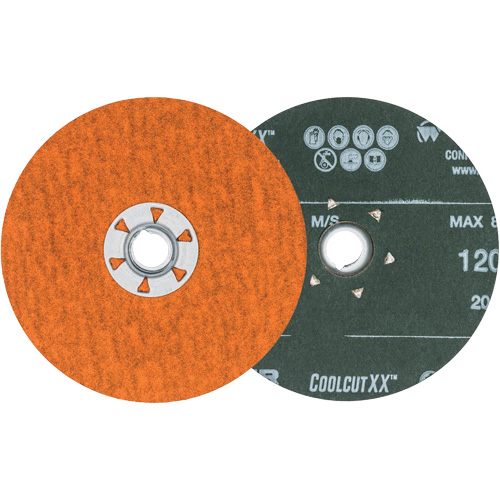 Disque de sablage Coolcut XX, 5" dia., Grain 120, C&eacute;ramique Meunier Outillage Industriel