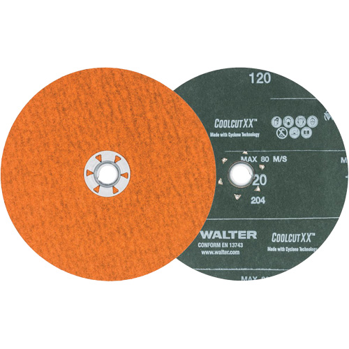 Disque de sablage Coolcut XX, 7" dia., Grain 120, C&eacute;ramique Meunier Outillage Industriel