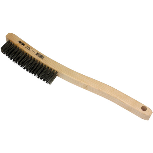 Scratch Brush, Stainless Steel, 3 x 19 Wire Rows, 13-11/16" Long Meunier Outillage Industriel