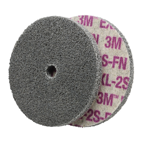 Meule unitaris&eacute;e EXL Scotch-Brite, 6" x 1/4", Arbre de 1/4", Grain de Fin, Oxyde d'aluminium/C&eacute;ramique/Zirconium Meunier Outillage Industriel