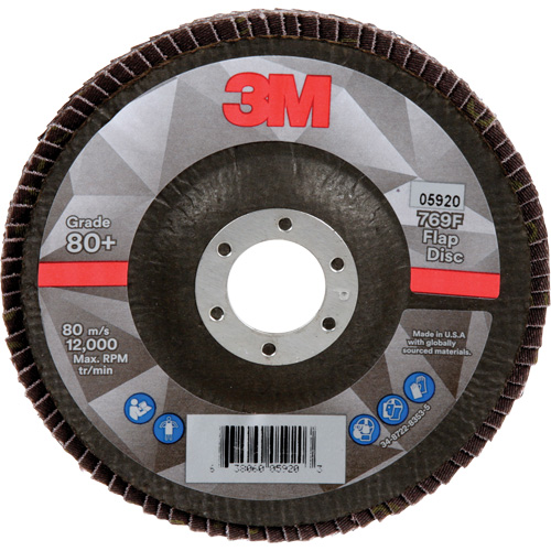769F Flap Disc, 5" x 7/8", Type 29, 80+ Grit, Ceramic Meunier Outillage Industriel