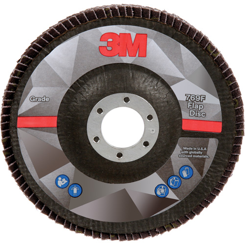 769F Quick Change Flap Disc, 5" x 7/8", Type 29, 40+ Grit, Ceramic Meunier Outillage Industriel