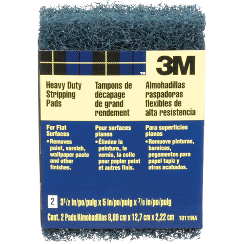Heavy-Duty Stripping Pads, Aluminum Oxide, 3-1/2" x 5", Coarse Grit Meunier Outillage Industriel