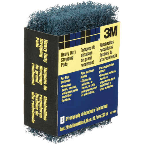 Heavy-Duty Stripping Pads, Aluminum Oxide, 3-1/2" x 5", Coarse Grit Meunier Outillage Industriel
