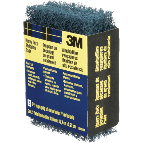 Heavy-Duty Stripping Pads, Aluminum Oxide, 3-1/2" x 5", Coarse Grit Meunier Outillage Industriel
