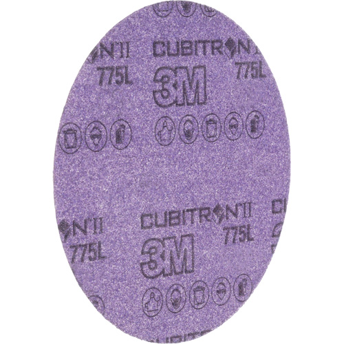 Cubitron II Hookit 775L Series Film Disc, 6" Dia., 240+ Grit, Ceramic, 3 mils Meunier Outillage Industriel