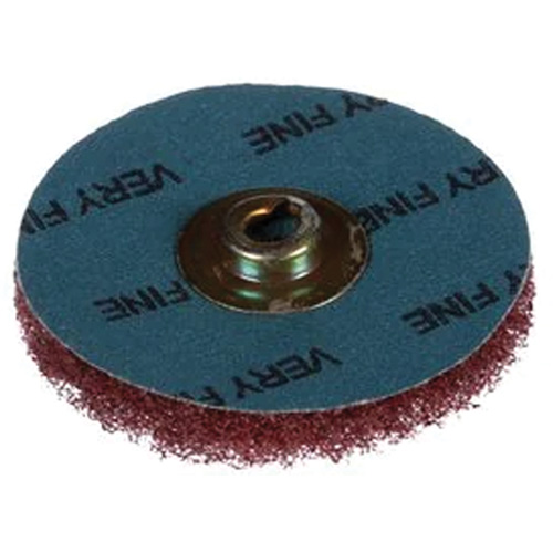 Disque HS de polissage et de brossage &agrave; changement rapide Standard Abrasives, 2" dia., Grain Tr&egrave;s fin, Oxyde d'aluminium Meunier Outillage Industriel
