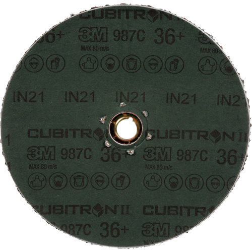Disque en fibre 987C Cubitron II, C&eacute;ramique, 36+, 4-1/2" Dia Meunier Outillage Industriel