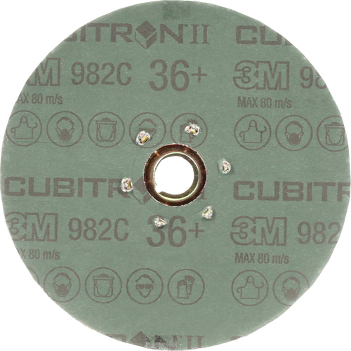 Disque en fibre 982C Cubitron II, C&eacute;ramique, 36+, 5" Dia Meunier Outillage Industriel