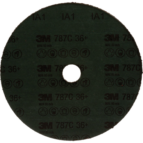 Disque en fibre 787C, C&eacute;ramique, 36+, 7" Dia x 7/8" Arbre Meunier Outillage Industriel