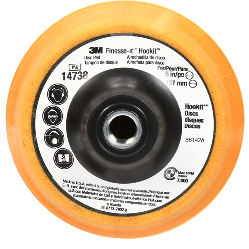 Finesse-it Hookit Disc Pad, 5" Dia. Meunier Outillage Industriel