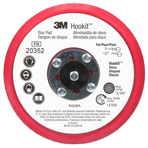 Hookit Low Profile Disc Pad Meunier Outillage Industriel