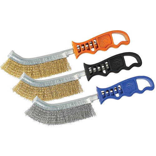 Brosse &agrave; gratter avec rev&ecirc;tement en laiton, Longueur 9-5/8" Meunier Outillage Industriel