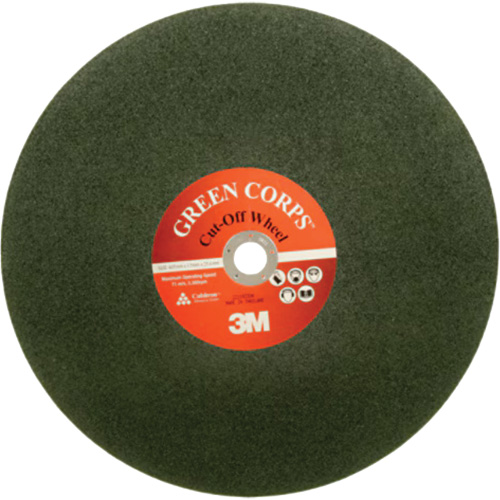 Green Corps Cut Off Wheel, 16" x Ceramic, 20000 RPM Meunier Outillage Industriel